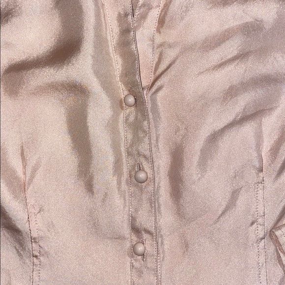 NICE 100% SILK *BANANA REPUBLIC* BLOUSE L/S SHIRT! - Picture 4 of 6